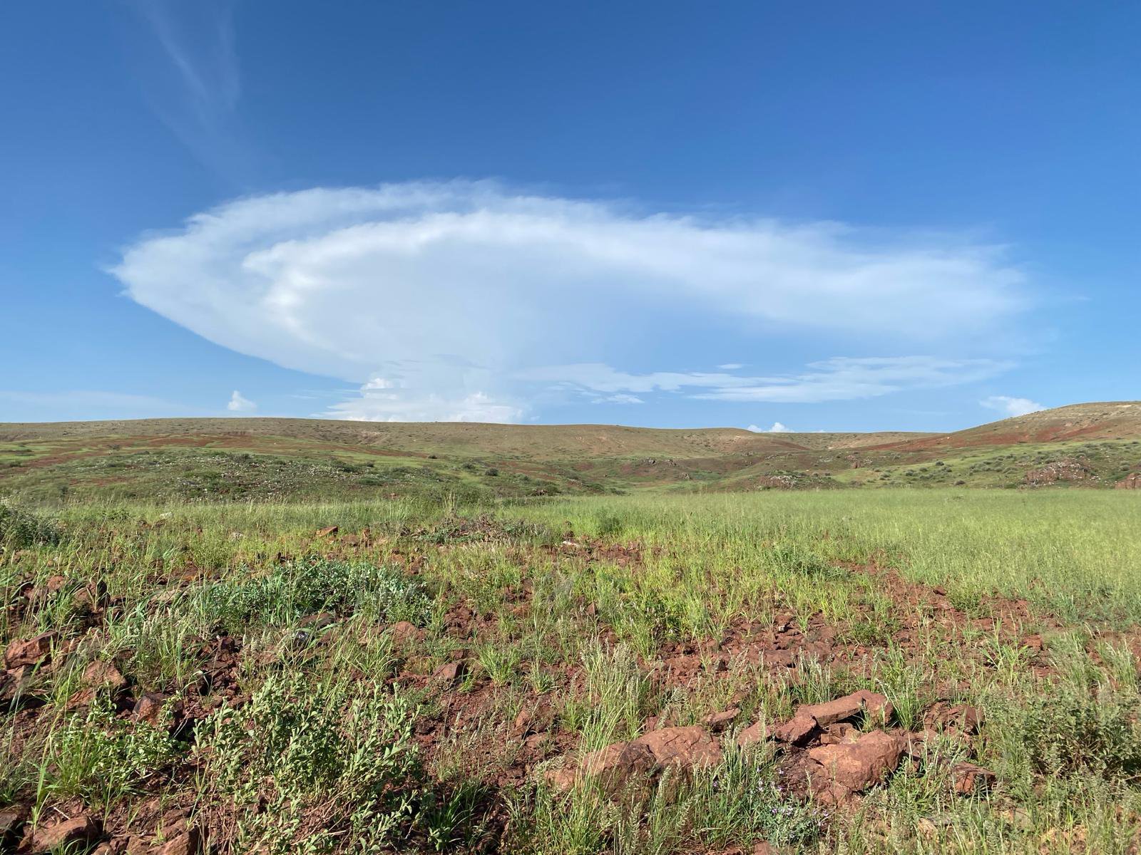 Nuvem de trovoada na província do Namibe